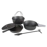 Stansport 16903 Pre-Seasoned Cook Set, Iron